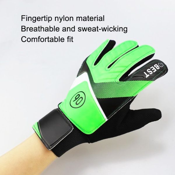 Children Football Goalkeeper Glove Latex Anti-Collision Goalkeeper Gloves, Size: 5 (Blue) - Image 4