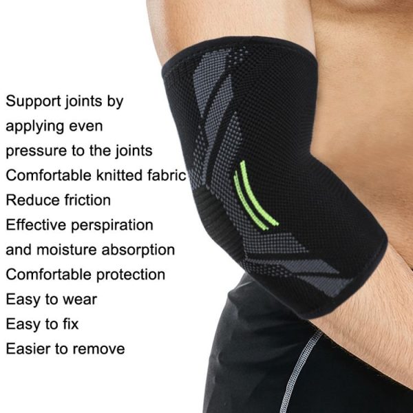 1pair Three-Dimensional Compression Belt Tightens Comfortable Breathable Warm Elbow Pads (S) - Image 5