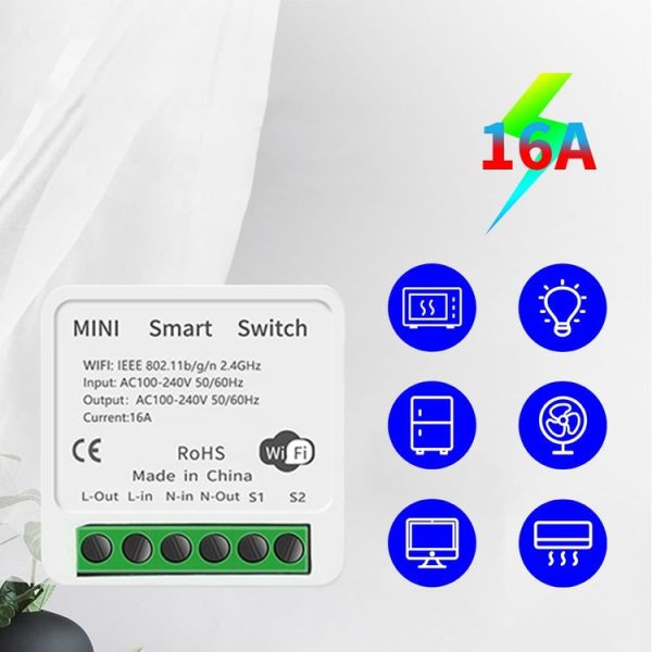 003 WiFi App Remote Voice Control Smart Switch (WiFi+Bluetooth Dual-mode 16A)