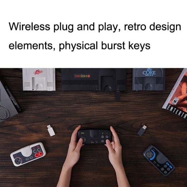 8Bitdo PCE2.4G Wireless Gamepad For Switch (Light Gray) - Image 5