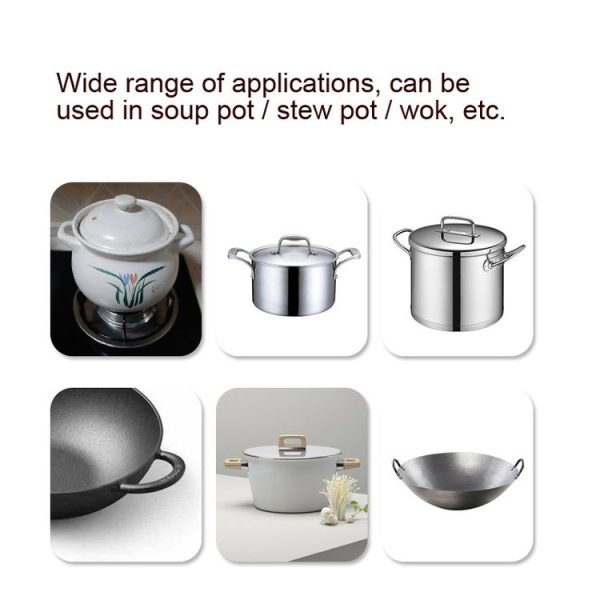 1 Pair Silicone Pot Handle Insulation Cover Iron Pot Handle Cover (Simple Gray) - Image 4