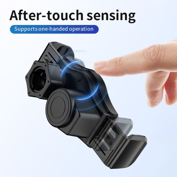 15W Mini Car Wireless Charger Phone Smart Sensing Holder (Gold) - Image 4