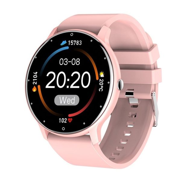 ZL02 Heart Rate Monitoring Pedometer Smart Watch (Pink)