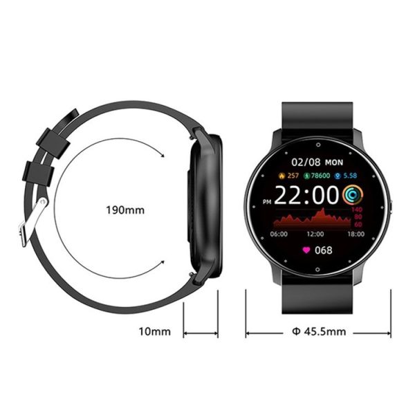 ZL02 Heart Rate Monitoring Pedometer Smart Watch (Pink) - Image 3