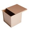 Square Toast Box Non-Stick Water Cube Toast Mold, Style: 8759 11.8x11x10.3cm No Ripple Gold - Image 2