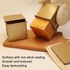 Square Toast Box Non-Stick Water Cube Toast Mold, Style: 8759 11.8x11x10.3cm No Ripple Gold - Image 6