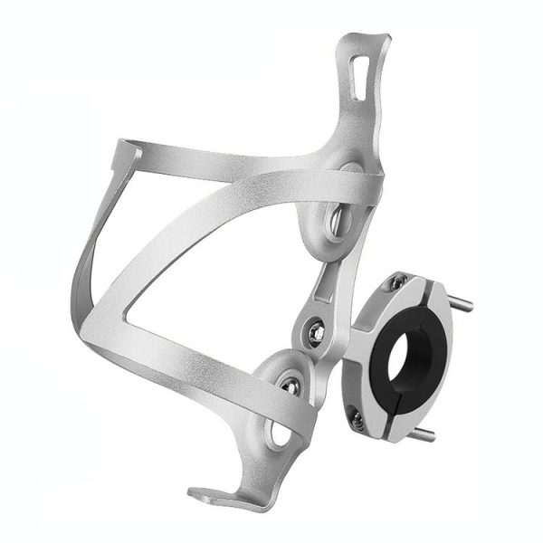 Bicycle Aluminum Alloy Kettle Frame (Silver Bilateral With Base)