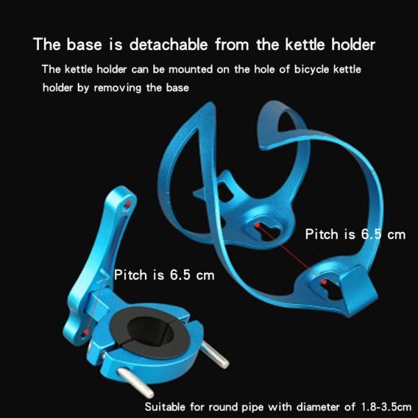 Bicycle Aluminum Alloy Kettle Frame (Silver Bilateral With Base) - Image 5
