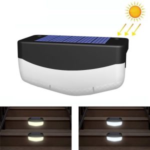 Solar Steps Lamp Outlet Landscape Garden Wall Lights (White)