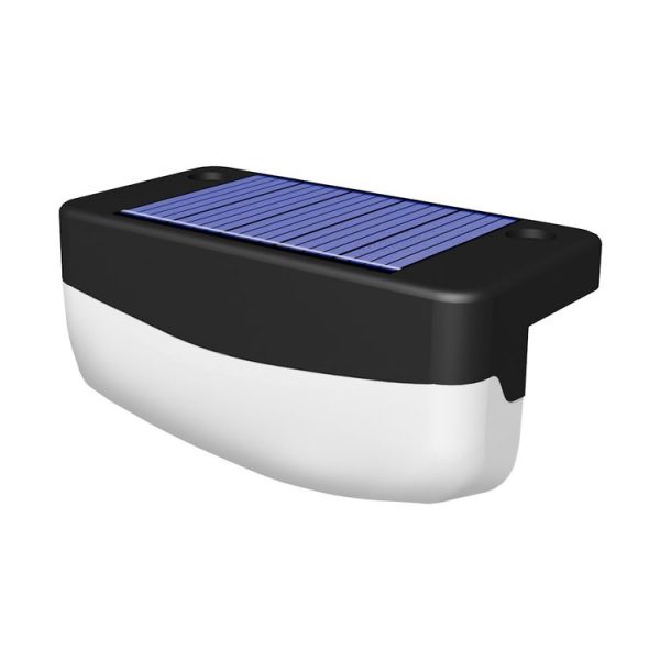 Solar Steps Lamp Outlet Landscape Garden Wall Lights (White) - Image 2