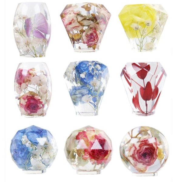 DIY Crystal Epoxy Resin Red Wine Stopper Silicone Mold, Style: 5 Molds+5 Red Wine Plug - Image 3