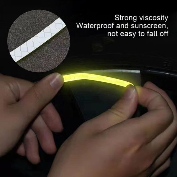 20pcs / Set Car Wheel Reflective Stickers 3D Personal Decoration Tire Warning Stickers (Fluorescence) - Image 5