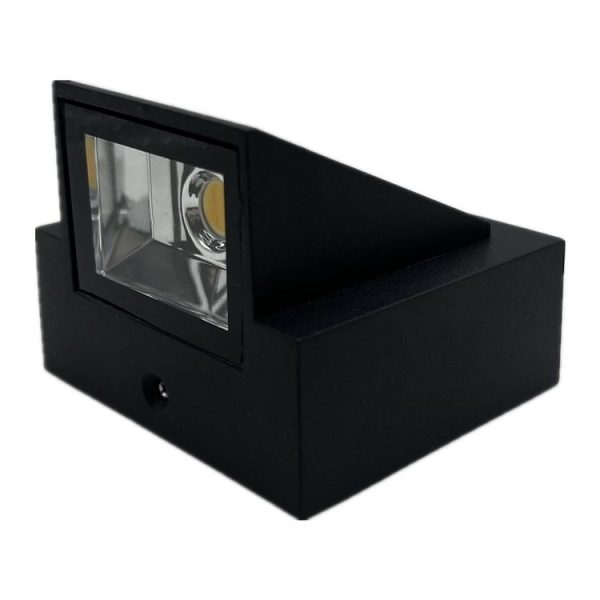 Outdoor Square Waterproof Wall Light, Power: Single K 3W (Warm White)