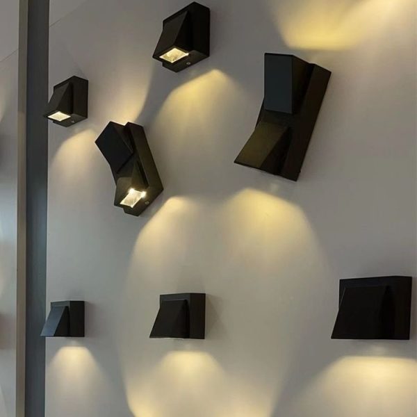 Outdoor Square Waterproof Wall Light, Power: Single K 3W (Warm White) - Image 7