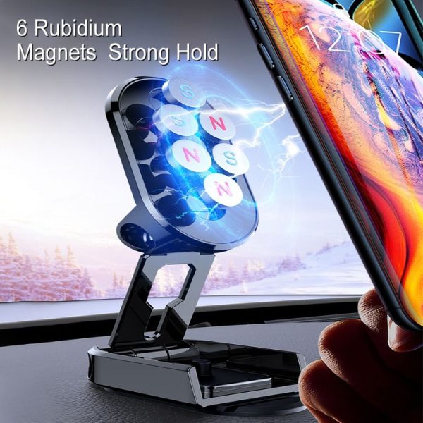 Vehicle Bracket Magnetic Navigation Bracket (Folding Black) - Image 4