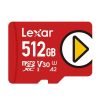 Lexar LSDMI High-Speed TF Card Game Console Memory Card, Capacity: 512GB (Red)
