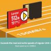 Lexar LSDMI High-Speed TF Card Game Console Memory Card, Capacity: 512GB (Red) - Image 3