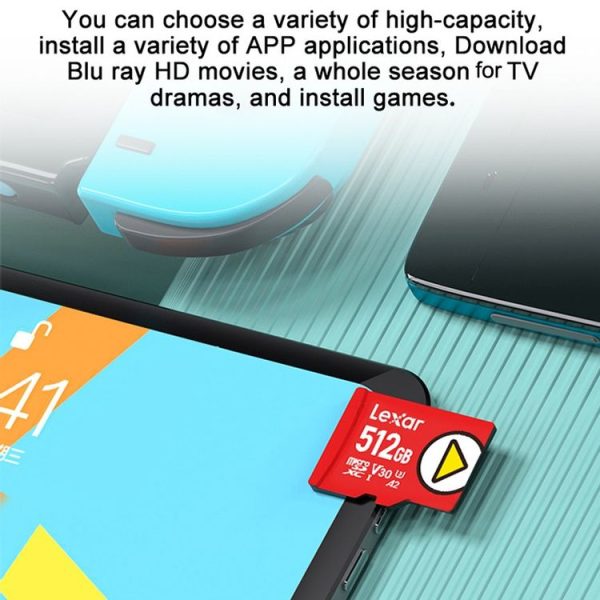 Lexar LSDMI High-Speed TF Card Game Console Memory Card, Capacity: 512GB (Red) - Image 6