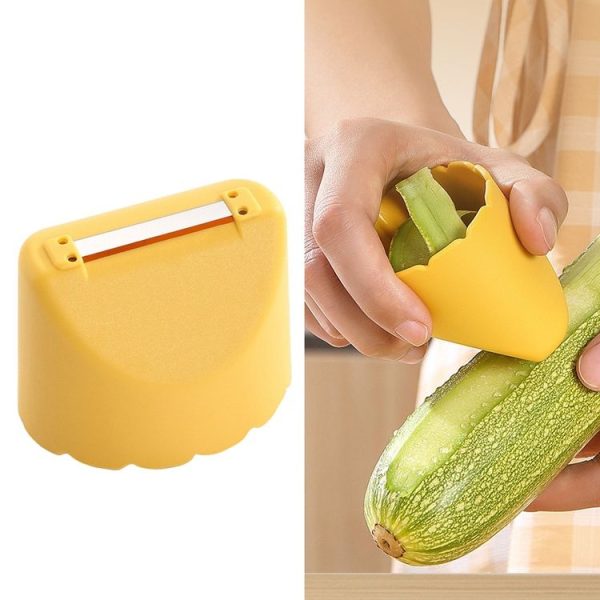 Kitchen Splash Resistant Stainless Steel Home Fruit Peeler (Lemon Yellow)