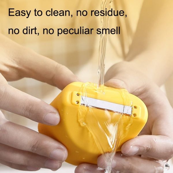 Kitchen Splash Resistant Stainless Steel Home Fruit Peeler (Lemon Yellow) - Image 6