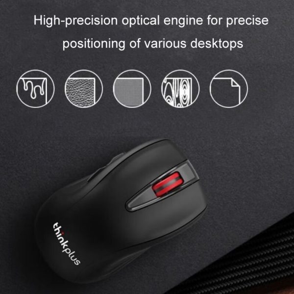 Lenovo Thinkplus High-Precision Wireless Mouse Ergonomic Design Gaming Office Mouse (WL200PRO) - Image 8