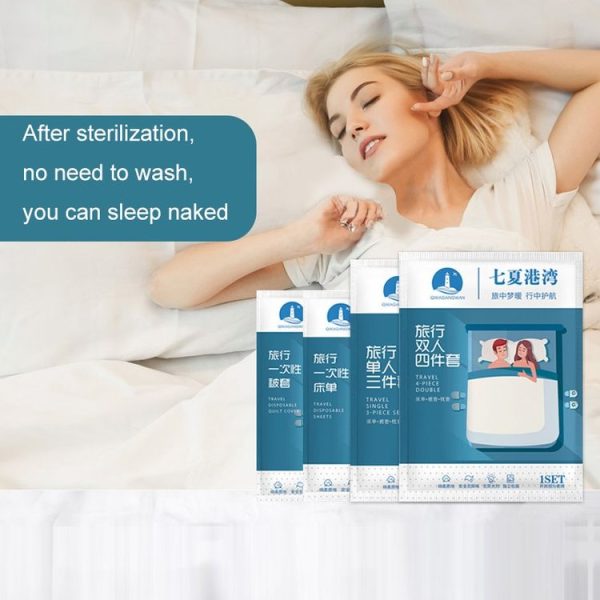 2 PCS Travel Hotel Supplies Disposable Anti-dirty Pillowcase Sheet Quilt Cover Pillowcase 50x80cm - Image 7