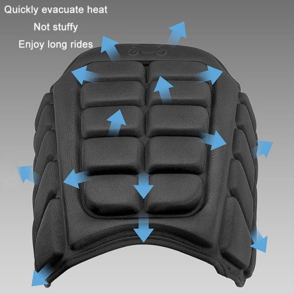 Shock Absorption Heat Insulation Breathable Motorcycle Seat Cushion, Style: Saddle Type - Image 6