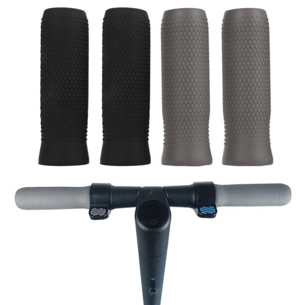 1 Pair Silicone Handbar Cover For Ninebot ES1 / ES2 / ES3 / ES4 (Gray) - Image 2