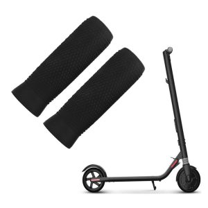 1 Pair Silicone Handbar Cover For Ninebot ES1 / ES2 / ES3 / ES4 (Black)