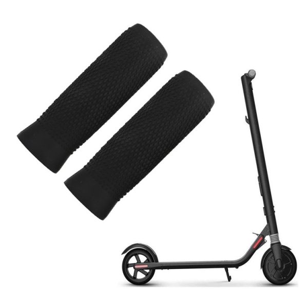 1 Pair Silicone Handbar Cover For Ninebot ES1 / ES2 / ES3 / ES4 (Black)