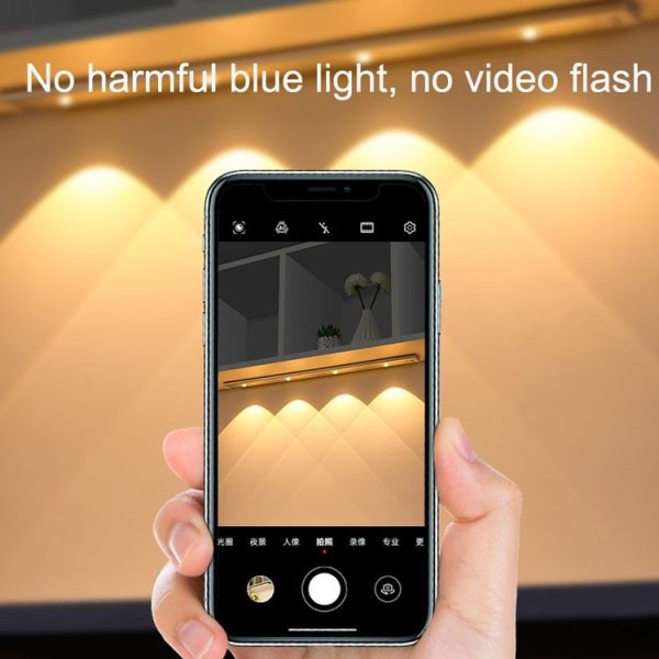 Ultra-thin Smart LED Human Body Sensor Light Bar, Length: 20cm (Piano Black) - Image 7