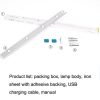 Ultra-thin Smart LED Human Body Sensor Light Bar, Length: 30cm (Space Silver) - Image 4