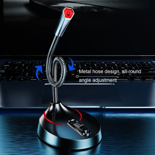 F12 Metal Hose Meeting Desktop Microphone, Spec: 3.5 Version (Black) - Image 3