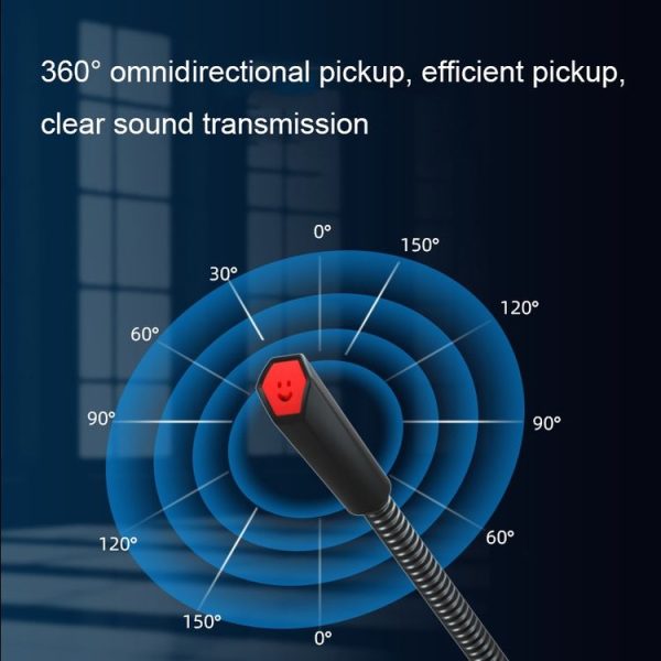 F12 Metal Hose Meeting Desktop Microphone, Spec: 3.5 Version (Black) - Image 4