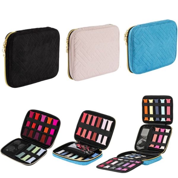 Velvet Watch Strap Watch Accessories Storage Bag, Specification: Blue S - Image 2
