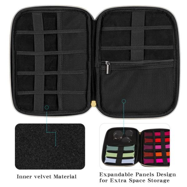 Velvet Watch Strap Watch Accessories Storage Bag, Specification: Blue S - Image 5