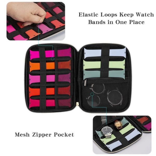 Velvet Watch Strap Watch Accessories Storage Bag, Specification: Blue S - Image 6