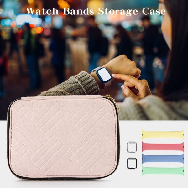Velvet Watch Strap Watch Accessories Storage Bag, Specification: Blue S - Image 7