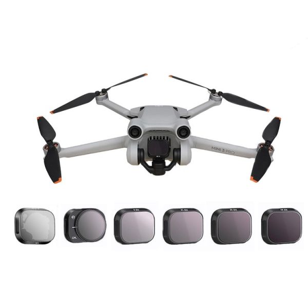 RCSTQ Aluminum Alloy Adjustable Filter Accessories for DJI Mini 3 Pro, Style: UV - Image 2