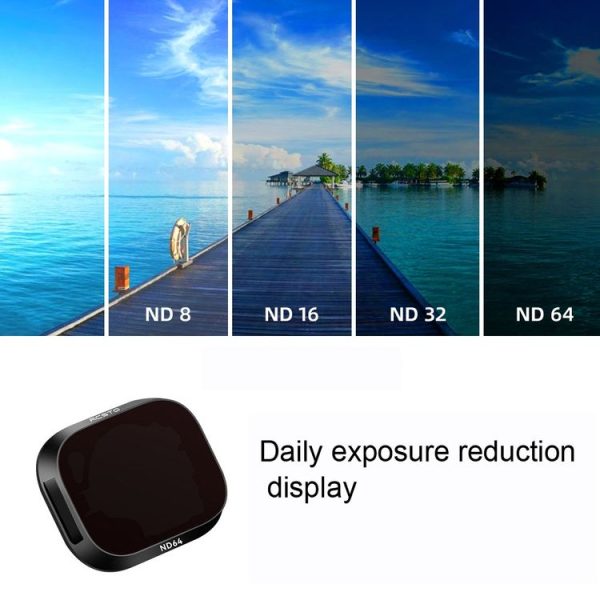 RCSTQ Aluminum Alloy Adjustable Filter Accessories for DJI Mini 3 Pro, Style: UV - Image 6