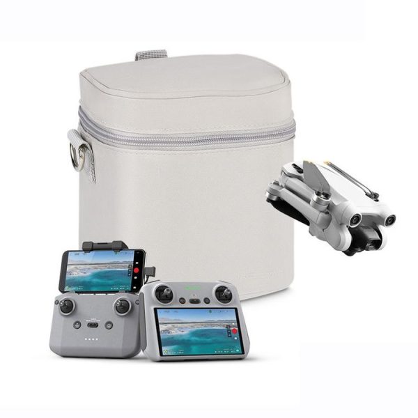 RCSTQ Drone PU Material Pouch Liner Bag With Carabiner For DJI Mini 3 Pro / Mini 2