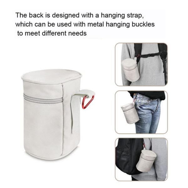 RCSTQ Drone PU Material Pouch Liner Bag With Carabiner For DJI Mini 3 Pro / Mini 2 - Image 4