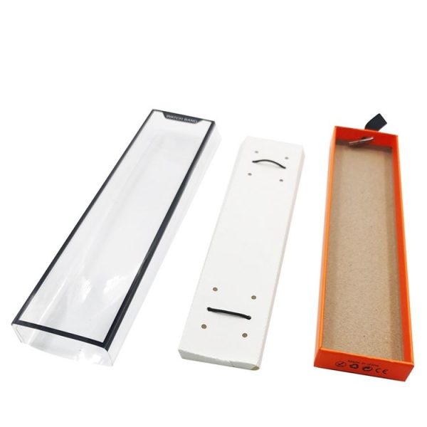 5 PCS Universal Watch Strap Box Gift Box, Style: Short Type Orange Black - Image 4