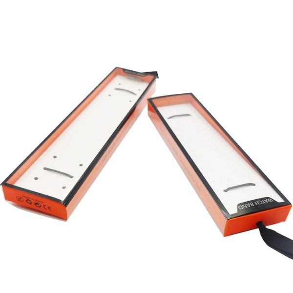 5 PCS Universal Watch Strap Box Gift Box, Style: Short Type Orange Black - Image 5