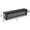 Car Inside And Outside Dual Temperature+Clock+Voltage LED Electronic Display (Orange+Blue) - Image 2