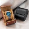 PU Leather Watch Protective Dustproof Display Box Portable Storage Box (Brown) - Image 6
