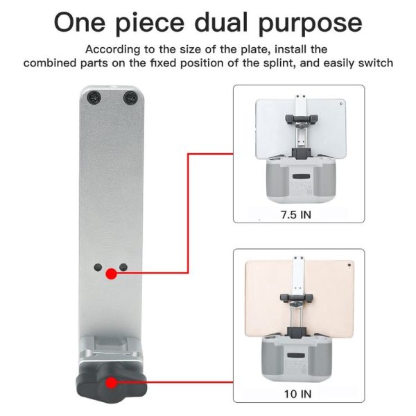 RCSTQ Remote Control Aluminum Tablet Holder for DJI Mini 3 Pro / Air 2S / Mini 2, Style: Only Bracket - Image 6