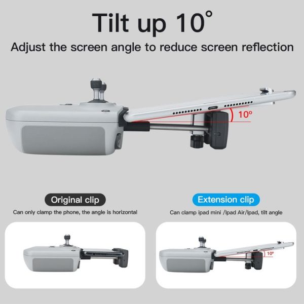 RCSTQ Remote Control Aluminum Tablet Holder for DJI Mini 3 Pro / Air 2S / Mini 2, Style: Only Bracket - Image 7