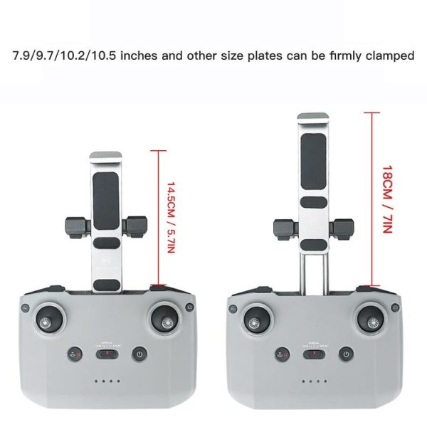 RCSTQ Remote Control Aluminum Tablet Holder for DJI Mini 3 Pro / Air 2S / Mini 2, Style: With Lanyard - Image 4