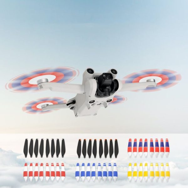8 PCS 6030F Double Sided Colorful Low Noise Wing Propellers For DJI Mini 3 Pro, Color: Orange Tip - Image 6